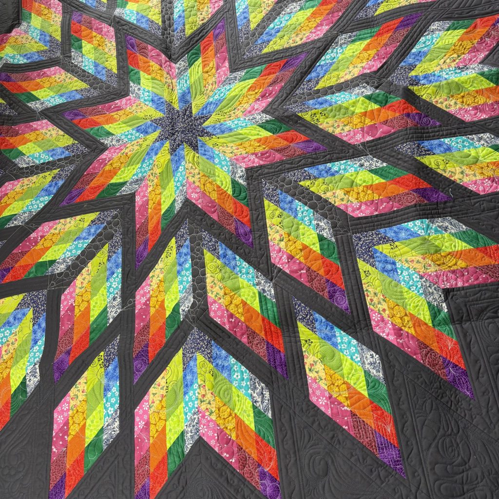 Cosmic feathers, bright colours, free motion and ruler work