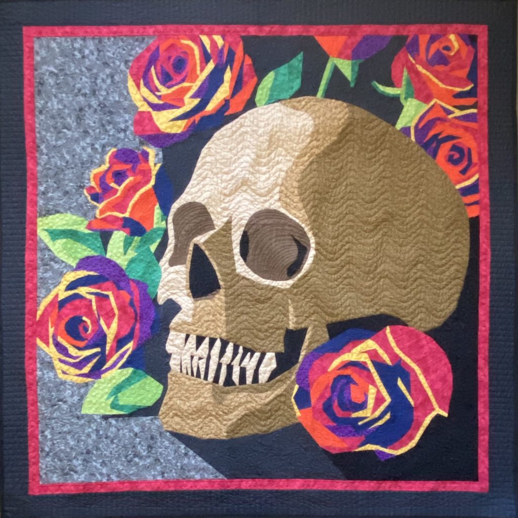 Memento more, free motion and ruler work, designer pattern