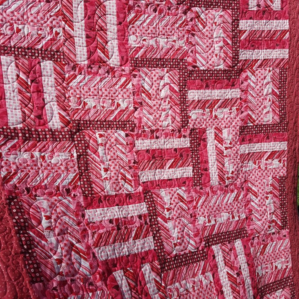 Quilt in a day made for a blog post and computerised quilting