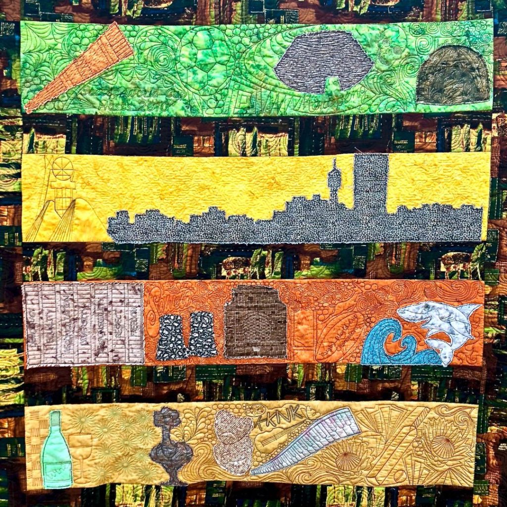 This is South Africa, 2019 own design computerised quilting